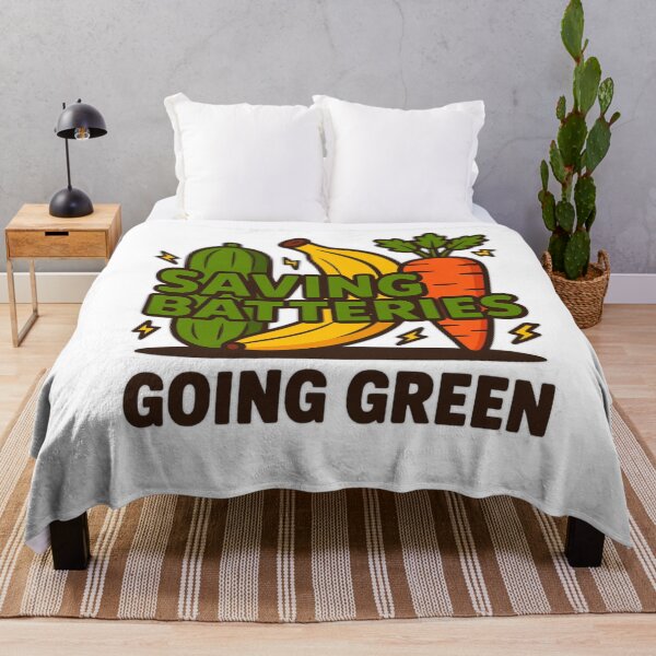 Item preview, Saving Batteries Going Green Funny Vegetable Adult Humor T‑Shirt designed and sold by MerchlyMike.