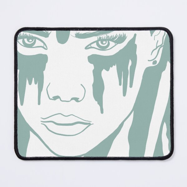 Item preview, Monochrome pastel green portrait drawing designed and sold by GENEST-V.