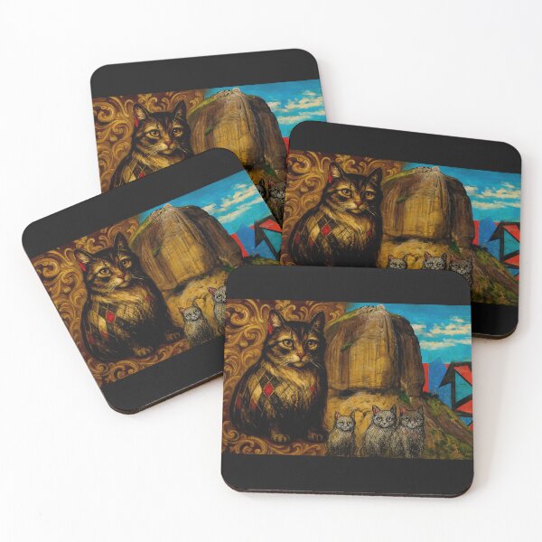 Item preview, Pop Art Rio de Janeiro, Pedra da Gavea, Gatos, Cats designed and sold by Helios Be. Lavsh.