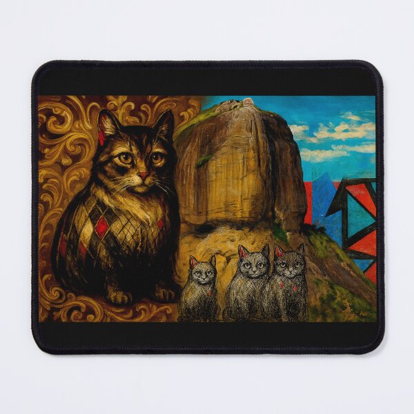 Item preview, Pop Art Rio de Janeiro, Pedra da Gavea, Gatos, Cats designed and sold by Helios Be. Lavsh.