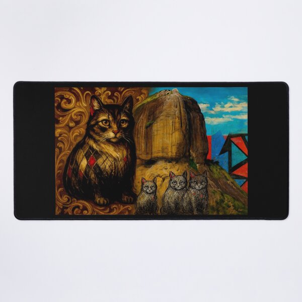 Item preview, Pop Art Rio de Janeiro, Pedra da Gavea, Gatos, Cats designed and sold by Helios Be. Lavsh.