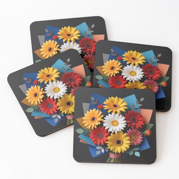 Item preview, Flowers made of fabric designed and sold by Michael Schwarz.