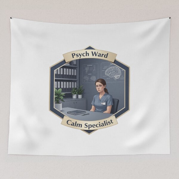 Item preview, Psych Ward Calm Specialist Funny Psych Nurse Gift designed and sold by YMLux.