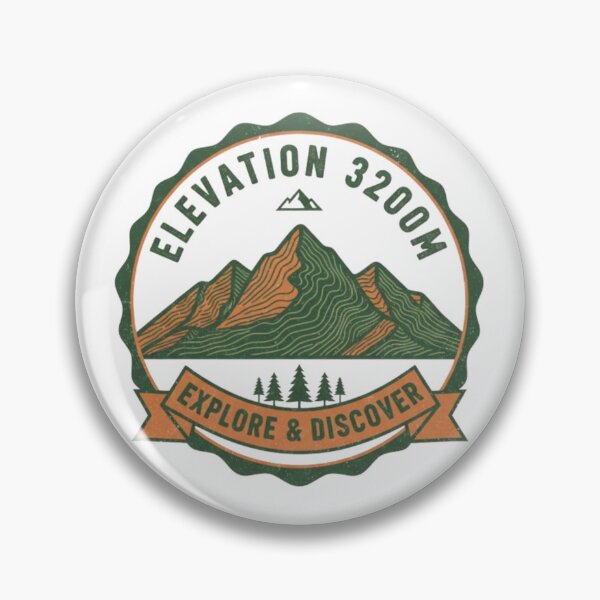 Item preview, Mountain Topographic Retro Patch Tee — Outdoor Style designed and sold by Ditstyle.