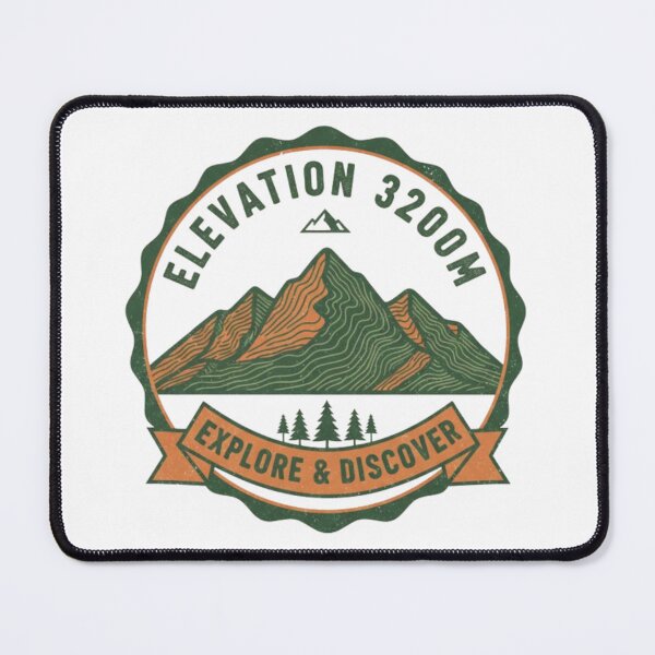 Item preview, Mountain Topographic Retro Patch Tee — Outdoor Style designed and sold by Ditstyle.