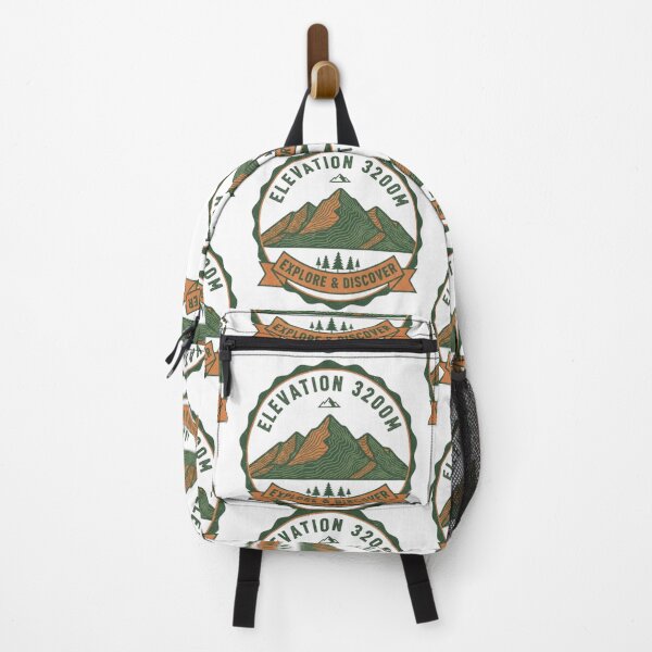 Item preview, Mountain Topographic Retro Patch Tee — Outdoor Style designed and sold by Ditstyle.