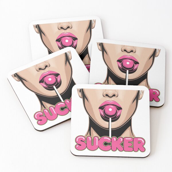 Item preview, Retro “Sucker” Lollipop T-Shirt – Bold Pop Art Candy Lips Design for Y2K Fashion & Festival Lovers designed and sold by GemBob Creations.
