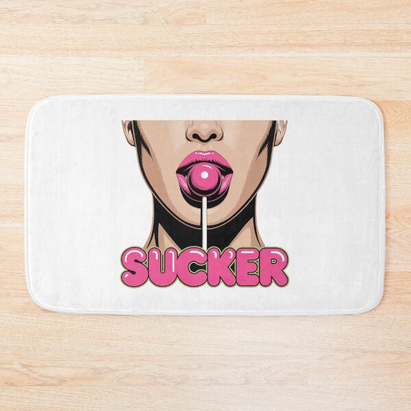 Item preview, Retro “Sucker” Lollipop T-Shirt – Bold Pop Art Candy Lips Design for Y2K Fashion & Festival Lovers designed and sold by GemBob Creations.