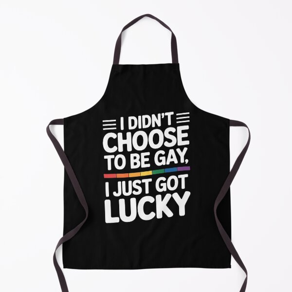 Item preview, I Didn't Choose To Be Gay I Just Got Lucky Funny Pride Quote designed and sold by Say It With Ink.