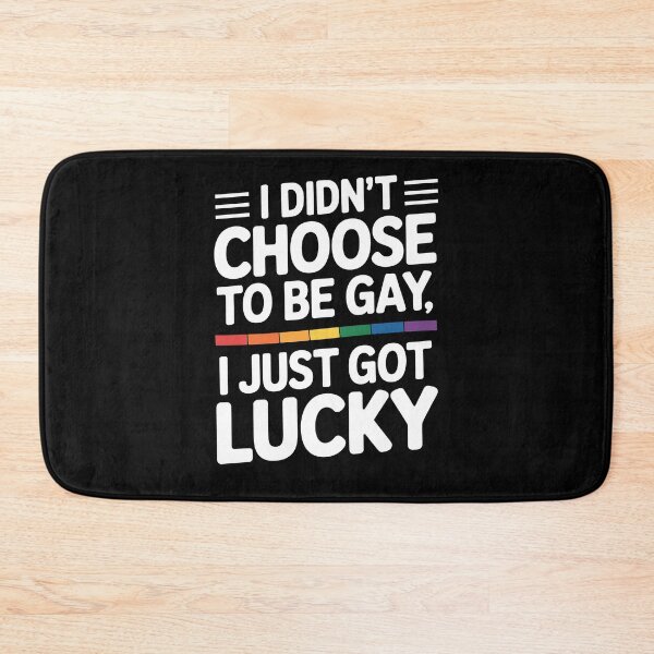 Item preview, I Didn't Choose To Be Gay I Just Got Lucky Funny Pride Quote designed and sold by Say It With Ink.