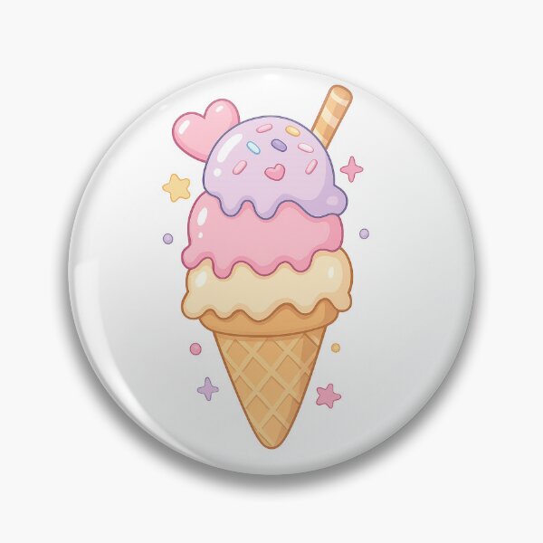 Item preview, Cute ice cream sticker designed and sold by Blushbomb.