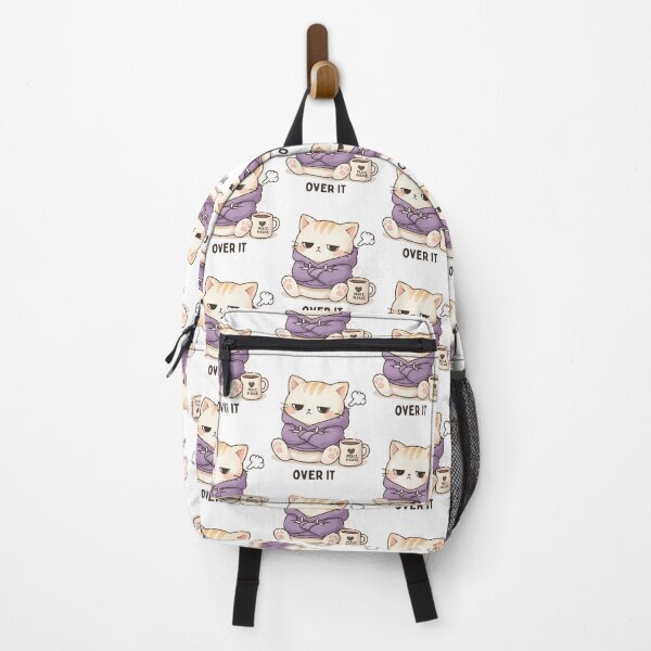 Item preview, Over It Cat | Cute Kawaii Aesthetic | Tired Mood Design designed and sold by The Mood Index.