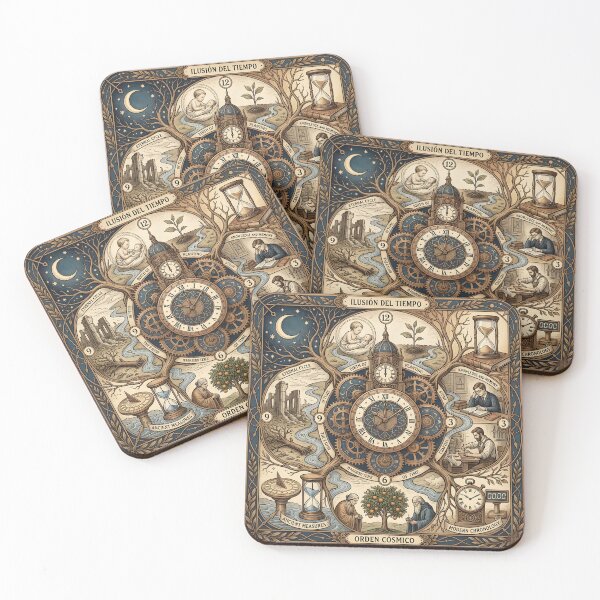 Item preview, Ilusión del Tiempo Vintage Steampunk Cosmic Order Art designed and sold by Sybille-Yates.