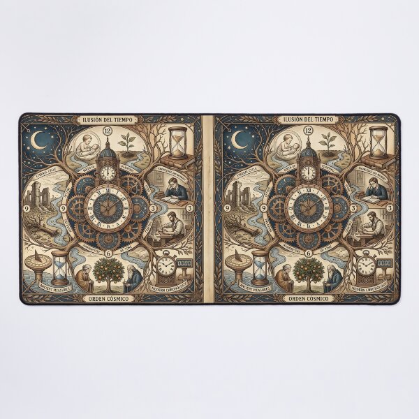 Item preview, Ilusión del Tiempo Vintage Steampunk Cosmic Order Art designed and sold by Sybille-Yates.