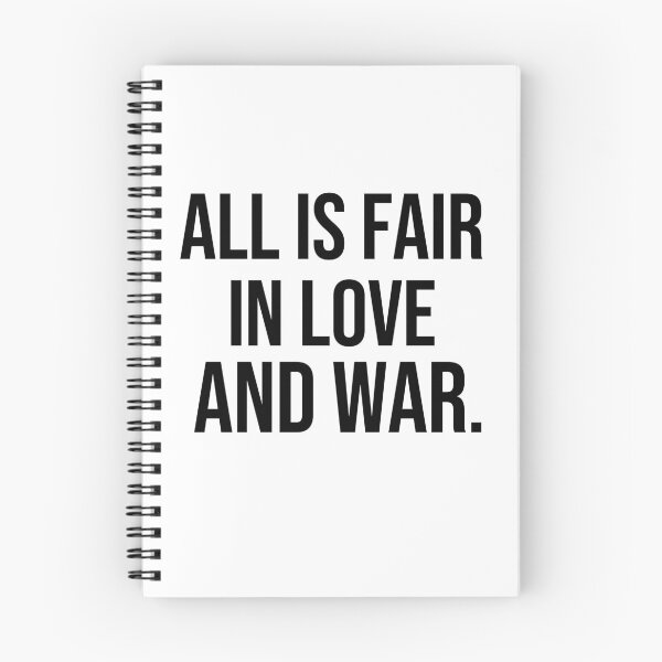 Item preview, All is fair in love and war wise quotes designed and sold by Pikkalo.