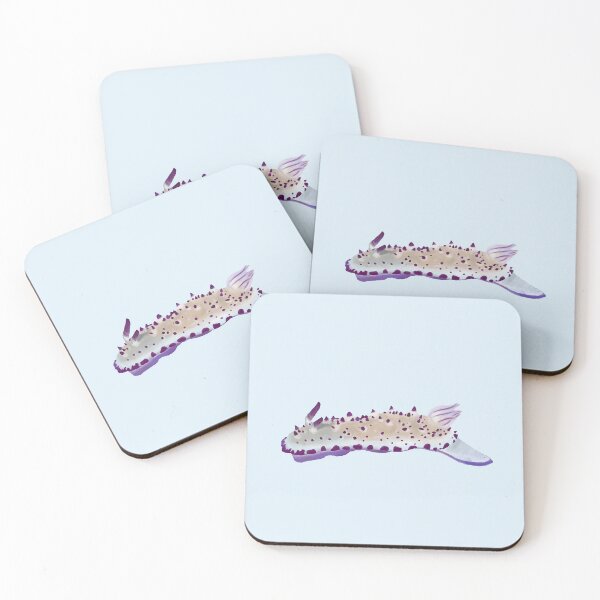 Item preview, Nudibranch - sea slug - Mexichromis multituberculata - blue designed and sold by Poulpimousse.