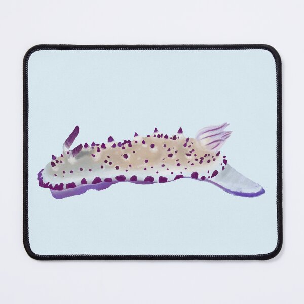 Item preview, Nudibranch - sea slug - Mexichromis multituberculata - blue designed and sold by Poulpimousse.