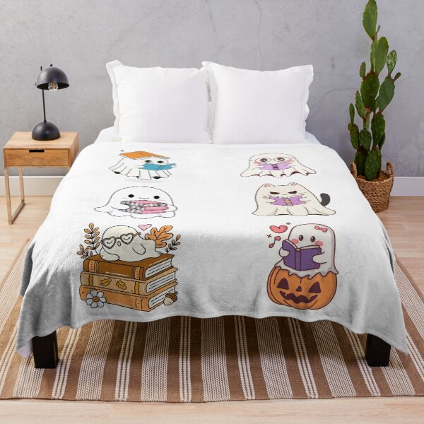 Item preview, Reading Sheet Ghost Cute Ghosts Reading Pack Book Set Spooky Book Lovers Gift Ideas Sticker designed and sold by trendnest_shop.