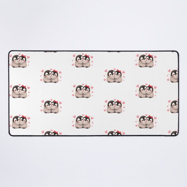 Item preview, Hugging penguins illustration designed and sold by Design by Sara.