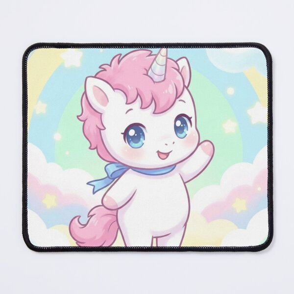 Item preview, Chibi Happy Unicorn Sticker designed and sold by Solace Sparkles.