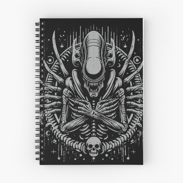 Aperçu de l'œuvre Alien Xenomorph style HR Giger créée et vendue par ChunkByChunk.