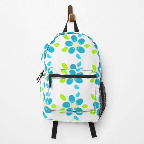 Item preview, Neon Blue Flower Power – Glow in the Dark Grid designed and sold by Kazewalk.