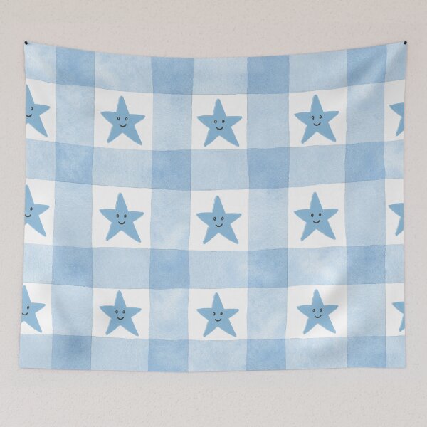 Item preview, Soft Blue Stripes & Stars designed and sold by Digitaload.