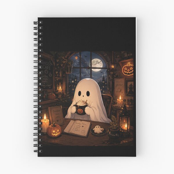 Item preview,  Ghost Cafe Halloween Pumpkin Spice Aesthetic Design designed and sold by MotylekAnia.