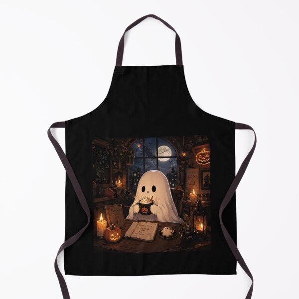 Item preview, Ghost Cafe Halloween Pumpkin Spice Aesthetic Design designed and sold by MotylekAnia.