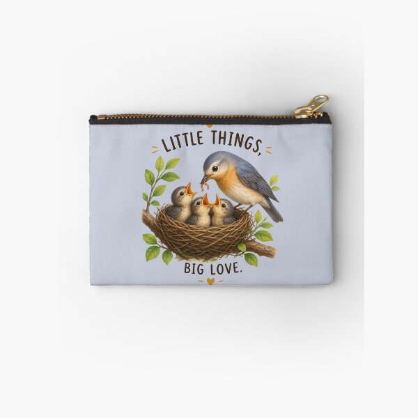 Item preview, Little Things Big Love Cute Mother Bird and Baby Birds Design designed and sold by Tidarat-27.
