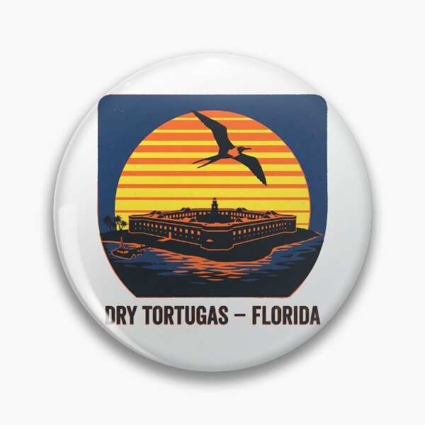 Item preview, Dry Tortugas Florida National Park Vintage Retro Sunset designed and sold by LoliDesignShop.