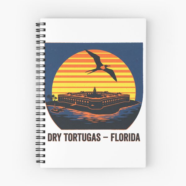 Item preview, Dry Tortugas Florida National Park Vintage Retro Sunset designed and sold by LoliDesignShop.