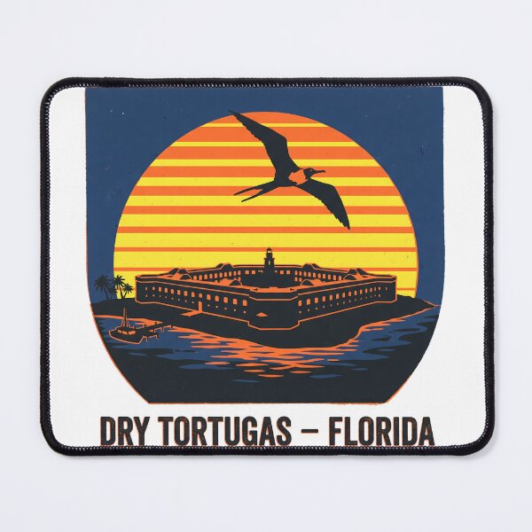 Item preview, Dry Tortugas Florida National Park Vintage Retro Sunset designed and sold by LoliDesignShop.