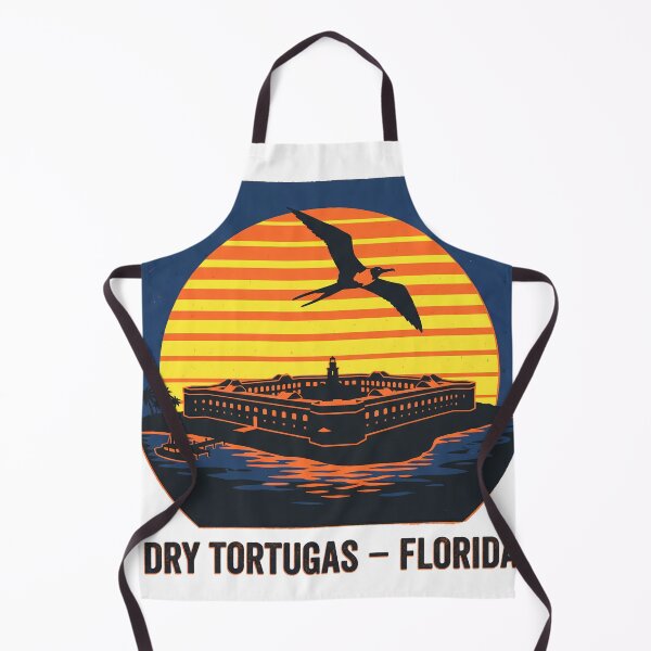 Item preview, Dry Tortugas Florida National Park Vintage Retro Sunset designed and sold by LoliDesignShop.