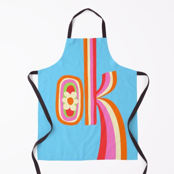 Item preview, Groovy Retro "OK" Flower Power – Electric Pop Candy designed and sold by nineFlorals.