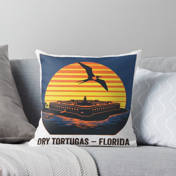 Item preview, Dry Tortugas Florida National Park Vintage Retro Sunset designed and sold by LoliDesignShop.