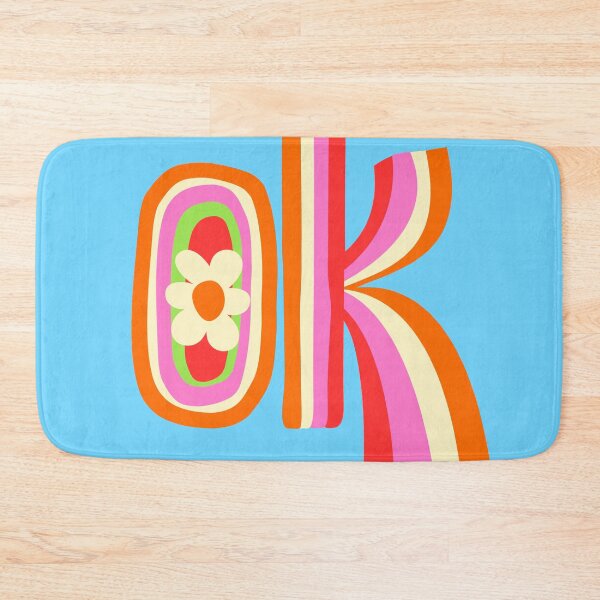 Item preview, Groovy Retro "OK" Flower Power – Electric Pop Candy designed and sold by nineFlorals.