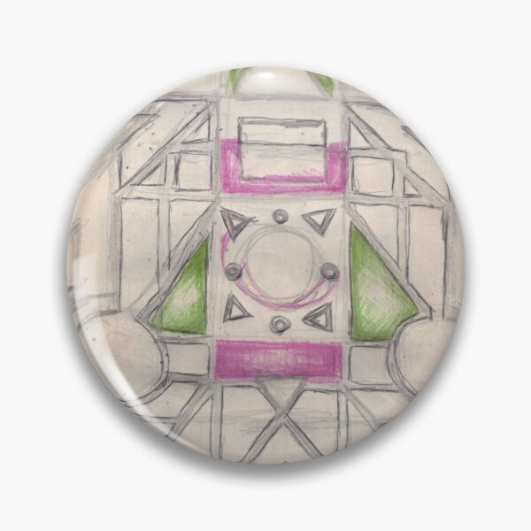 Item preview, Geometric Totem: Abstract Neon Sketch designed and sold by 90 A.