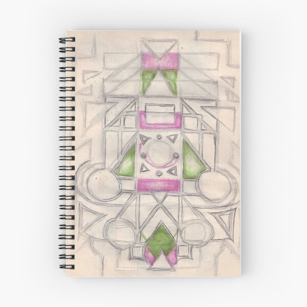 Item preview, Geometric Totem: Abstract Neon Sketch designed and sold by 90 A.