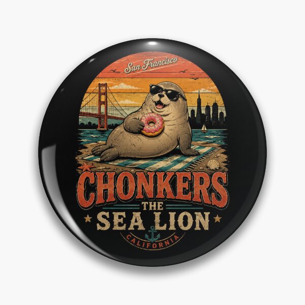 Item preview, Chonkers The Sea Lion San Francisco Funny Sea Lion designed and sold by will freed18.