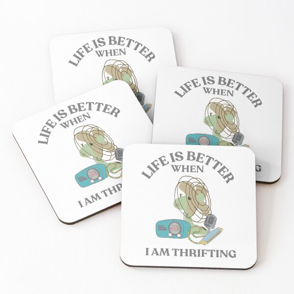 Item preview, Life is better when thrifting designed and sold by TaraPen.