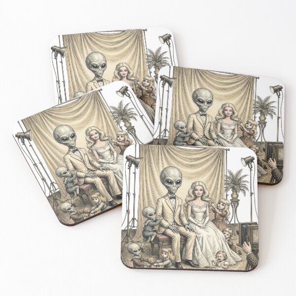 Item preview, Alien Wedding Doll Bride — Ocean Ceremony Dark Surreal Engraving Art designed and sold by Lestari Studio.