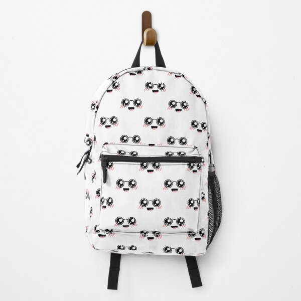 Item preview, Cute kawaii blushing happy smiling nerdy face pattern designed and sold by BlushyPrint.
