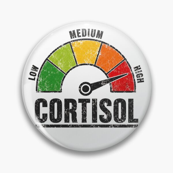 Item preview, Funny High Cortisol Stress Meter Gauge Distressed Vintage designed and sold by JerdbordinShop.