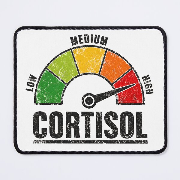 Item preview, Funny High Cortisol Stress Meter Gauge Distressed Vintage designed and sold by JerdbordinShop.