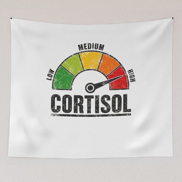 Item preview, Funny High Cortisol Stress Meter Gauge Distressed Vintage designed and sold by JerdbordinShop.