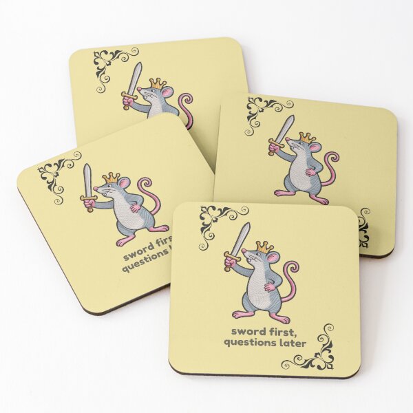 Item preview, ✨Sword First Questions Later Funny Mouse King designed and sold by CheersTOGETHER.