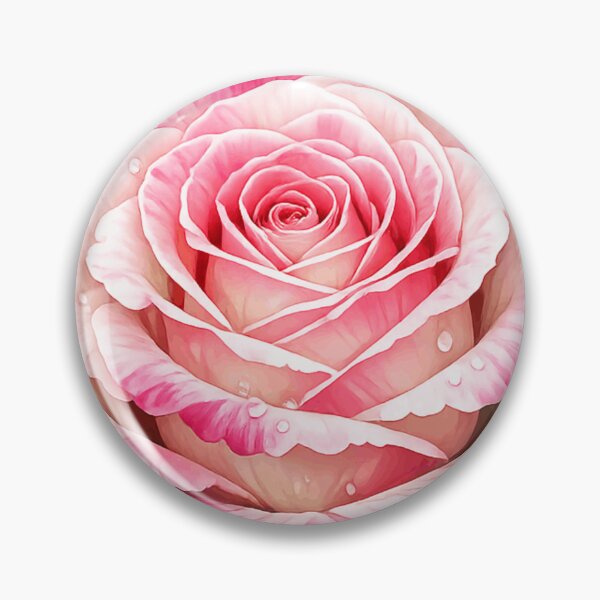 Item preview, Elegant Pink Rose Summer Flower Watercolor Art designed and sold by PixelParinda.