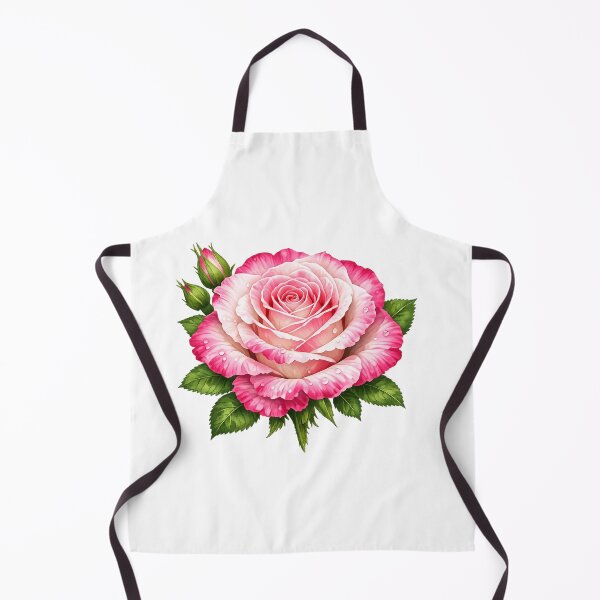 Item preview, Elegant Pink Rose Summer Flower Watercolor Art designed and sold by PixelParinda.