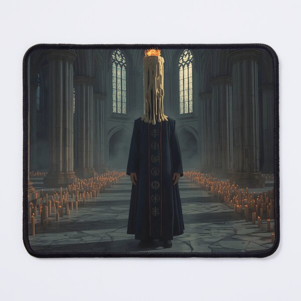 Item preview, The Eternal Flame Priest - Surreal Gothic Cathedral Candle Head designed and sold by UnRealS.